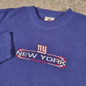 Vintage NFL New York Giants Sweatshirt Size XL Blue Football Fan Gear Sports Men
